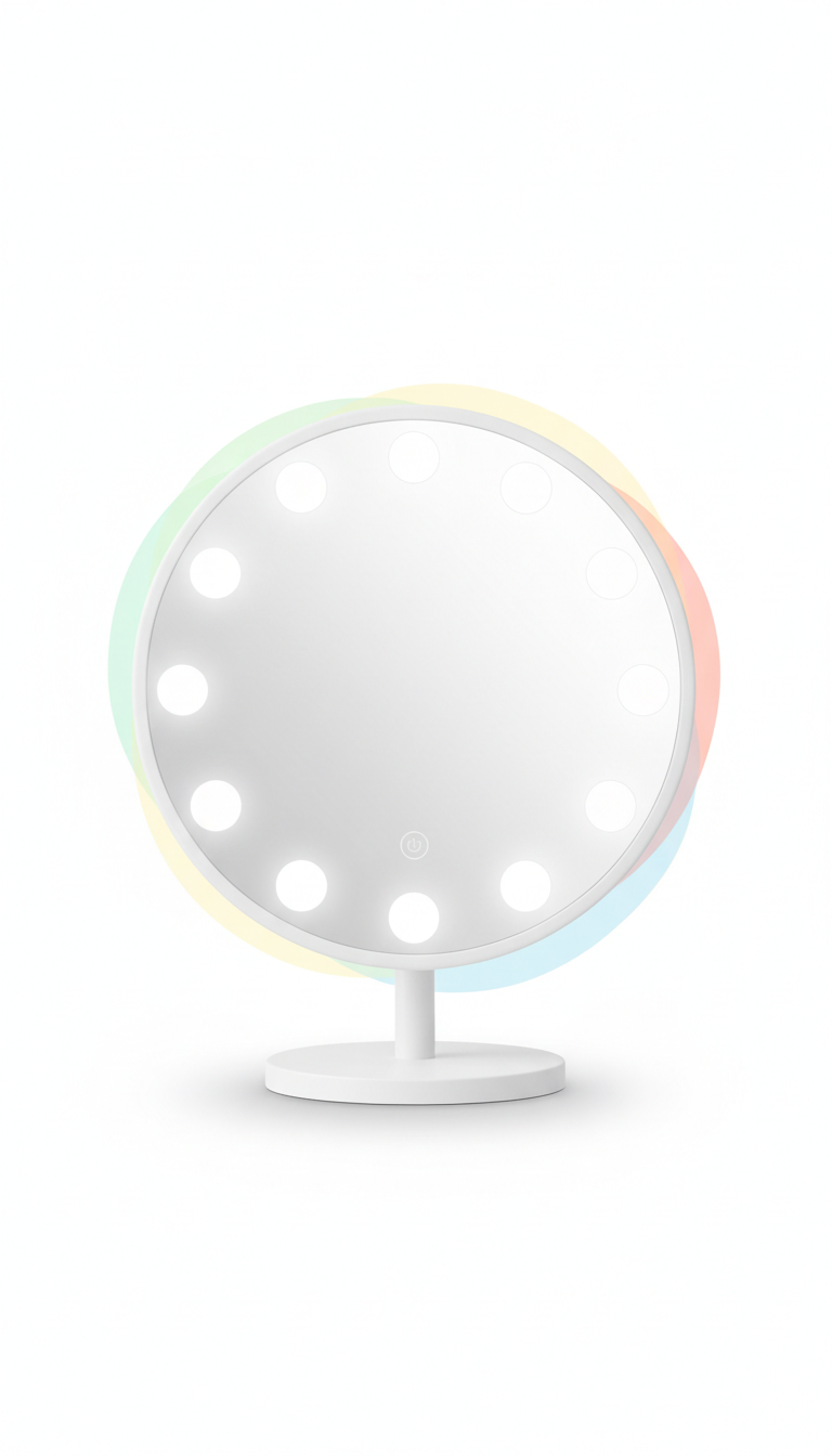 LED vanity mirror with touch dimming