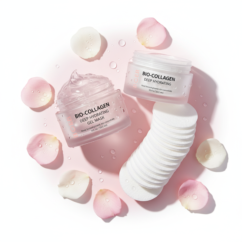 Bio-Collagen Deep Hydrating Gel Mask & Toner Pads