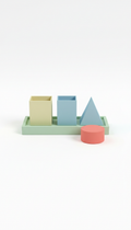 Desk organizer set in pastel pop colors